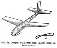 Фиг. 66. Общий вид деревянной модели планера