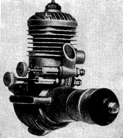 Рис. 103. Двигатель с двумя жиклерами для моделей, управляемых по радио