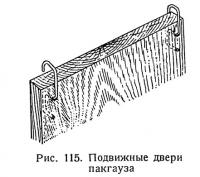 Рис. 115. Подвижные двери пакгауза