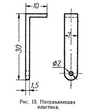 Рис. 13. Направляющая пластина