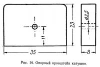 Рис. 14. Опорный кронштейн катушки