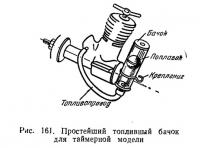 Рис. 161. Простейший топливный бачок для таймерной модели