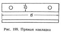Рис. 199. Прямая накладка