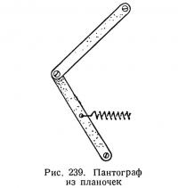 Рис. 239. Пантограф из планочек