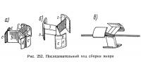 Рис. 252. Последовательный ход сборки якоря