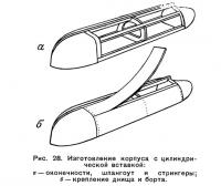 Рис. 28. Изготовление корпуса с цилиндрической вставкой