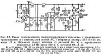 Рис. 5.7. Схема одноканального сверхрегенеративного приемника