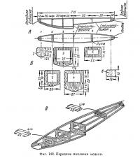 Фиг. 149. Передние поплавки модели