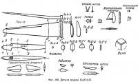 Фиг. 180. Детали модели самолета ЦАГИ-25