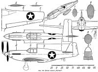Фиг. 184. Детали модели истребителя Мустанг