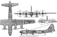 Фиг. 186. Общий вид сверхмощной летающей крепости Б-29