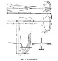 Фиг. 71. Чертеж модели