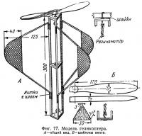 Фиг. 77. Модель геликоптера