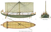 Рис. 112. Общий вид древнего египетского судна