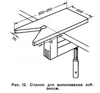 Рис. 12. Станок для выпиливания лобзиком