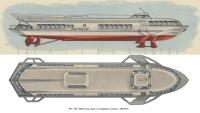 Рис. 139. Общий вид судна на подводных крыльях «Метеор»