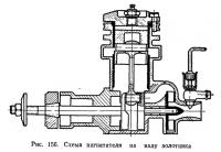 Рис. 156. Схема нагнетателя на валу золотника