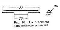 Рис. 16. Ось переднего направляющего ролика