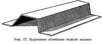 Рис. 17. Картонное основание модели насыпи