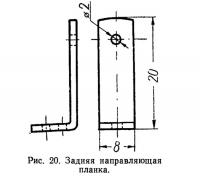 Рис. 20. Задняя направляющая планка