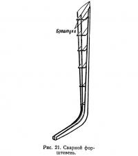 Рис. 21. Сварной форштевень