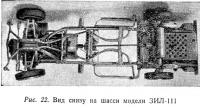 Рис. 22. Вид снизу на шасси модели ЗИЛ-111