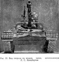 Рис. 23. Вид спереди на модель танка