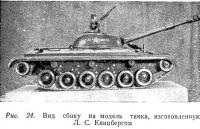 Рис. 24. Вид сбоку на модель танка