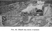 Рис. 46. Общий вид моста и туннеля