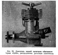 Рис. 53. Двигатель «Активист», распределение дисковым золотником