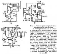 Рис. 5.4. Схемы транзисторных сверхрегенеративных детекторов