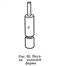 Рис. 60. Втулка колесной формы