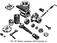 Рис. 65. Детали двигателя MVVS-2,5/1955 D