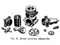 Рис. 86. Детали двигателя «Дулинг-29»